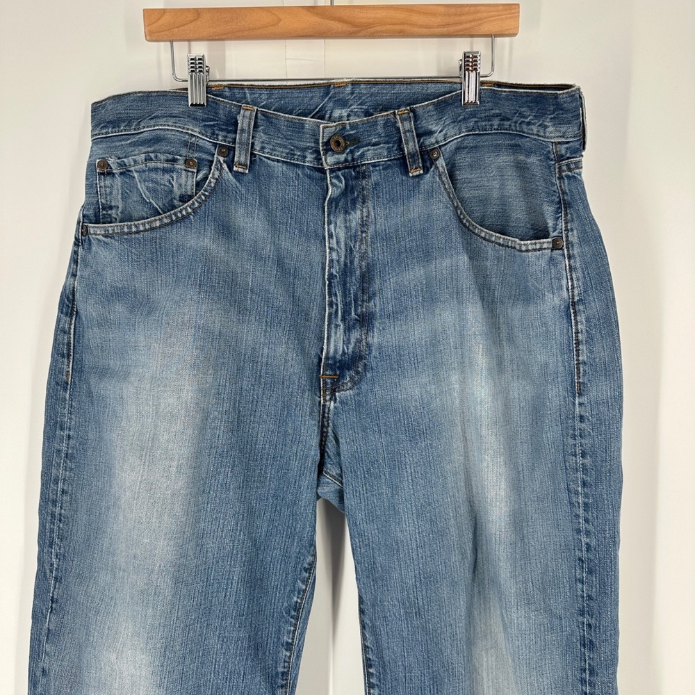 Polo Jeans Company‎ Thompson Loose Fit Mens Blue Denim Jeans 40x30 Skater Pipe - Picture 14 of 14